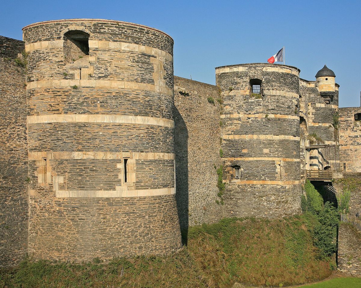 Les tours du château d’Angers.