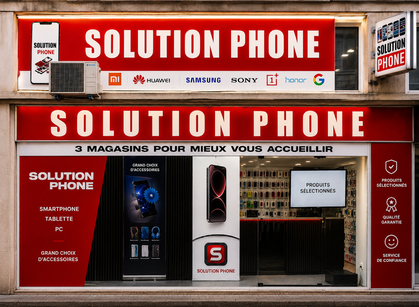 Logo Solution phone • Bonus - 25€ • Agréé Qualirepar - réparateur téléphone Mâcon
