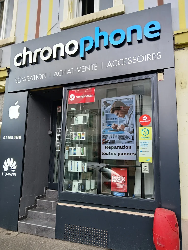 Logo CHRONOPHONE - réparateur téléphone Saint-Louis